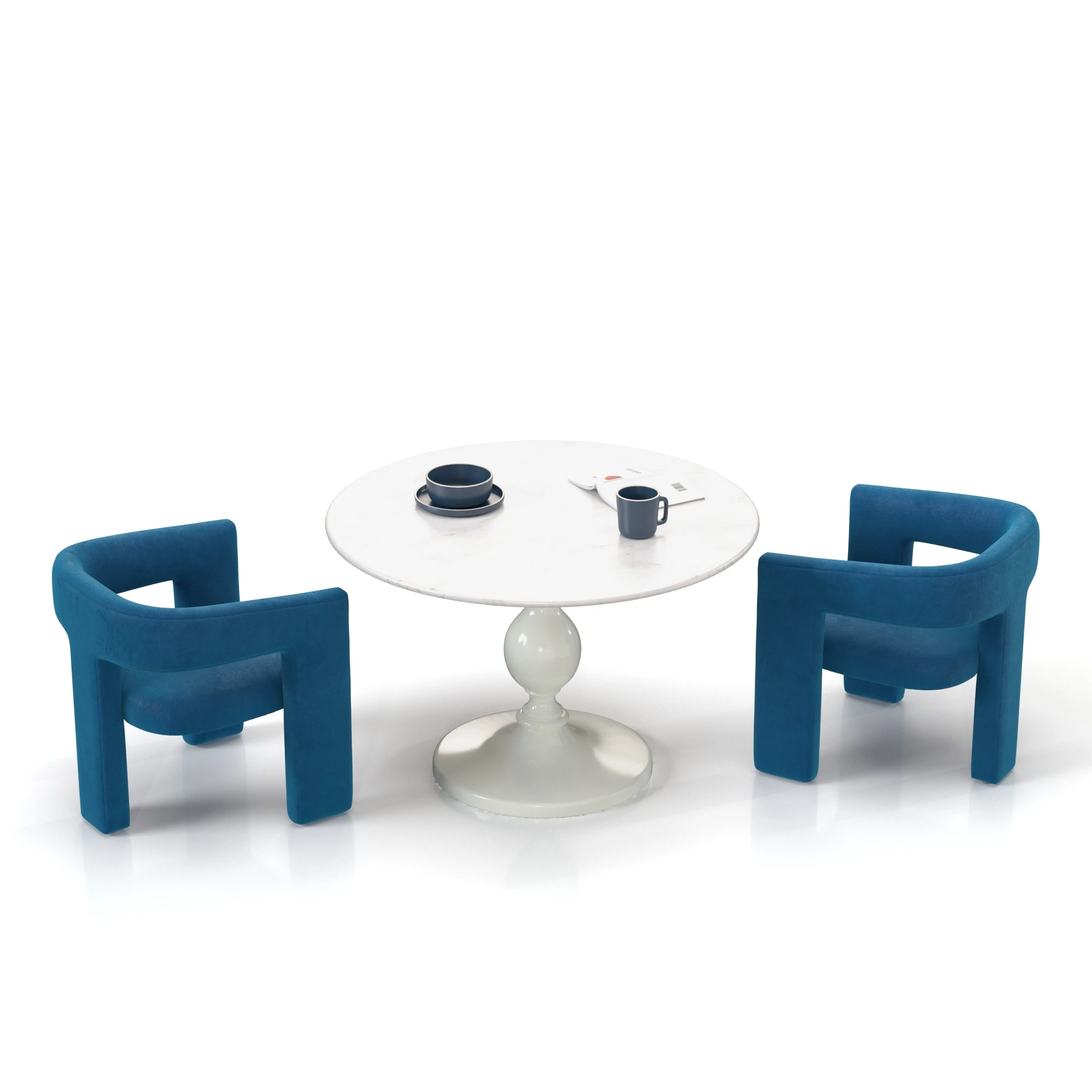 Dining Set 12 3D Model_06